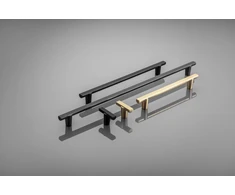 Furniture knob GTV RAY, ZnAl, brushed auksinis