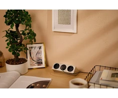 Furniture socket SOFITO, 2xSHUKO, USB A+C, cable 1.5 m, stainless steel