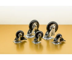 Furniture wheel, Brazylia, juodas, 50mm (with brake)