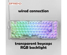 Furycube ZT82 skaidri RGB mechaninė žaidimų klaviatūra