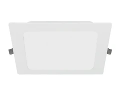 G-TECH FABRO Downlight, LED, 12W, 1200lm, 4000K, AC220-240V, IP40, recessed, square, baltas