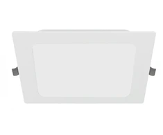G-TECH FABRO Downlight, LED, 12W, 1200lm, 4000K, AC220-240V, IP40, recessed, square, baltas