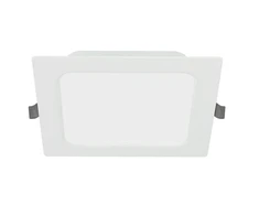 G-TECH FABRO Downlight, LED, 9W, 800lm, 4000K, AC220-240V, IP40,recessed, square, baltas