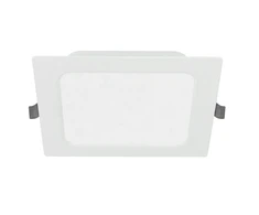 G-TECH FABRO Downlight, LED, 9W, 800lm, 4000K, AC220-240V, IP40,recessed, square, baltas