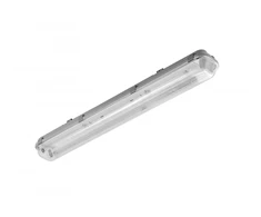 G-TECH hermetiškas šviestuvas 2x60 T8 LED-J, G13, AC220-240V, 50/60Hz, IP65, IK06, ABS/PS,