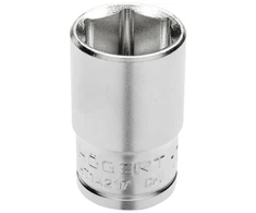 HOGERT Galvutės 1/2", šešiakampės, metrinės, CrV plieno, 36 mm DIN 3124