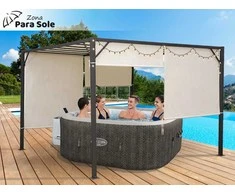 Garden PERGOLA Para Sole ZONA 3x3x2m Atsparus vandeniui roofing ROLLERS SP0836 (Pažeista pakuotė)
