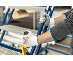GLAN nitrile-coated protective pirštinės baltas/light pilka 9