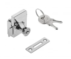 Glass lock 409 (chrome), steel wrench