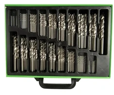 Grąžtas 170 VNT. HSS GRĄŽTŲ RINKINYS 1 - 10 mm DS1438