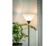 GTV Grindų šviestuvas BENFICA 2, maks. 60W-E27, maks. 40W-E14, AC220-240V, 50/60Hz, juodas