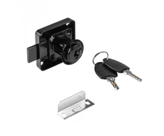 GTV CF 138 Lock, Square, with Computer Key, ZnAl, Juodas