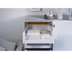 GTV COCA hinge superimposed, angled 165 deg, H=2 mm, springless, e-chain®, slide-on, euro