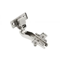 GTV COCA hinge superimposed, angled 45 deg, H=2 mm, springless, e-chain®, slide-on, with e