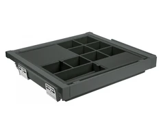 GTV ELITE pull out jewellery tray, 760-818, soft-close, anthracite, anthracite mat