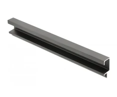 GTV FIRM profile, studded, shape C, L=3500 mm, Al, juodas