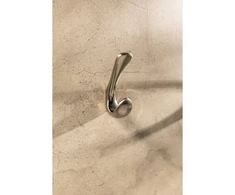 GTV ORA hanger, double, ZnAl, brushed steel
