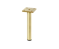 GTV RONDA SIMPLE furniture leg, cantilevered, H=180 mm, fi25 mm, steel, brushed auksinis
