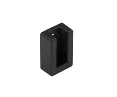 GTV side supports for wardrobe rails, without end cap, juodas matt