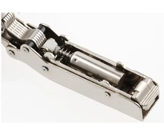 GTV SILENTO PRO recessed hinge, alu frame, soft-close, non-prov., 3D, juodas