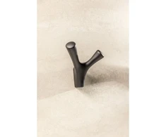 GTV TORNA hanger, double, ZnAl, matt juodas