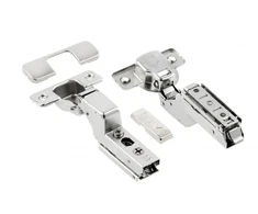 Hc recessed hinge, screw-type arm regulation, w/out euro screws, packed in polybag with ca