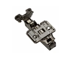 Hinge GTV SILENTO PRO mounted,without spring,frame alu,prow H=0,3D,clip-on,without euro,bl