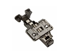 Hinge GTV SILENTO PRO twin,without spring,alu frame,prow H=0,3D,clip-on,without euro,juodas