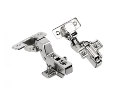 Hydraulic recessed hinge H=0 with direct fixing screws