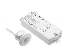 GTV Jungiklis be kontaktų PIR 230V, maks.250W, kabelis 2m, baltas