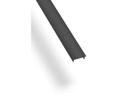 Juodas flat cover for GLAX 3.07m LED profile