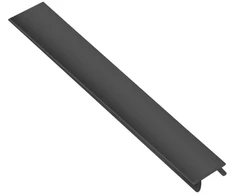 Juodas flat cover for GLAX Micro LED profile 2m