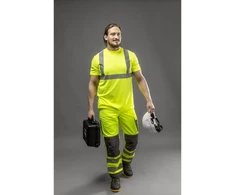 JURAL Hi-Visibility marškinėliai iš medvilnės, geltoni S (48)
