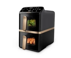 Karšto oro gruzdintuvė Philips 4000 ser. „Airfryer“ su 2 krepšeliais, 2750 W (Pažeista pakuotė)