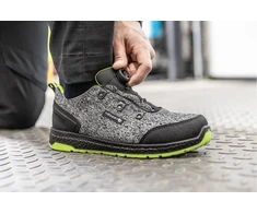 KEMNITZ safety shoes LACE SYSTEM S1PS SR FO pilka melange/žalias 43