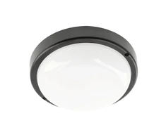 KODO Ducted Luminaire, LED, 12W, 1080lm, 4000K, AC180-250V, IP54, IK08, Round, Juodas