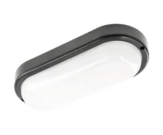KODO Ducted Luminaire, LED, 18W, 1620lm, 4000K, AC180-250V, IP54, IK08, Oval, Juodas