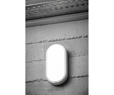 KODO Ducted Luminaire, LED, 18W, 1620lm, 4000K, AC180-250V, IP54, IK08, Oval, Baltas