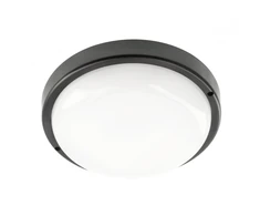 KODO Ducted Luminaire, LED, 18W, 1620lm, 4000K, AC180-250V, IP54, IK08, Round, Juodas