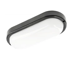 KODO Ducted Luminaire, LED, 18W, 1620lm, 4000K, AC180-250V, IP54, IK08, Oval, Juodas