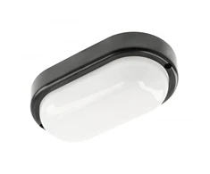 KODO Ducted Luminaire, LED, 8W,720lm, 4000K, AC180-250V, IP54, IK08, oval, juodas