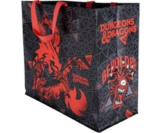 Konix Pirkinių krepšys Dungeons &amp; Dragons su monstrų dizainu 40x45x20cm juodas-raudonas