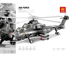Konstruktorius Wange Air force Gunship straigtasparnis, 264 dalys