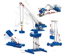 Konstruktorius Wange Power Machinery 4-in-1 rinkinys, 173 dalys su varikliu