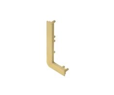 L-profile cap incomplete, VELLO handleless system with LED function, auksinis left (10 pcs./op