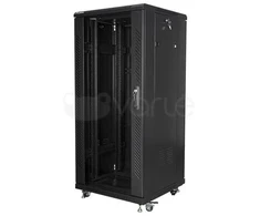 LANBERG FF01-6627-12B-KPL laisvai pastatomas stovas 19 išmontuojamas plokščias paketas 27U/600x600mm juodas (Atnaujinta)