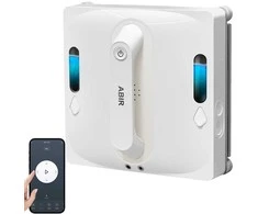 Abir WD9 9000PA langų valymo robotas su 4 krypčių purškimu, lazeriniu jutikliu, išmania atmintimi, baltas