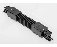 Lanksti jungtis trifazėms X-RAIL šynoms, 249 mm, juoda