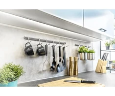 LED aliuminio profilis GLAX Mini juodas matinis 2 m