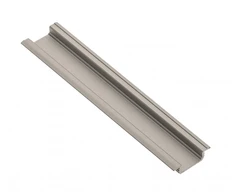 LED aliuminio profilis su GLAX šampano spalvos flanšu 2 m (įleidžiama)